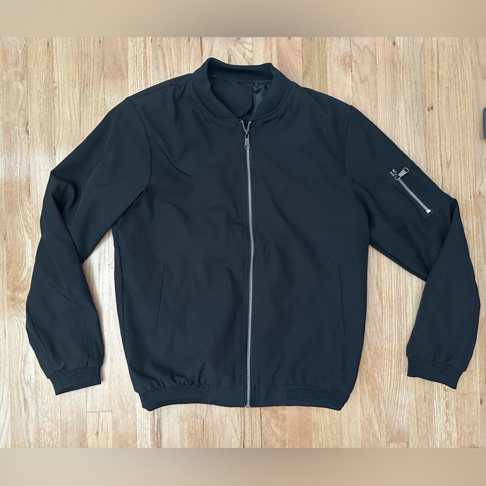 Hypest Fit Bomber Jacket Black Sz Medium